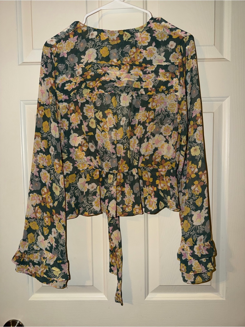 NWT Free People Floral Maybel Blouse - size S - Picture 2 of 3